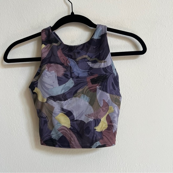 Athleta Conscious Crop Bra in Vivid Stroke Purple - Picture 3 of 4